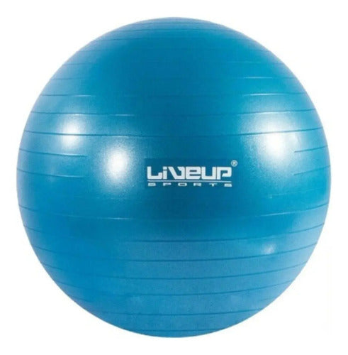 Pelota De Pilates Fitball 55cm Yoga Fitness Gym Livepro Color Azul