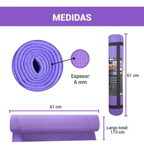 Colchoneta Yoga Mat Impresa 20 | Drb® Violeta