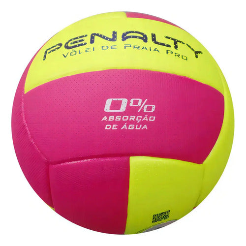 Pelota Beach Volley Playa Pro X 0% Absorción - Penalty Amarillo