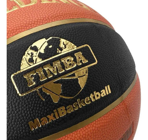 Pelota De Basquetbol Spalding Maxibasquetball N°6 Naranja Marrón Claro