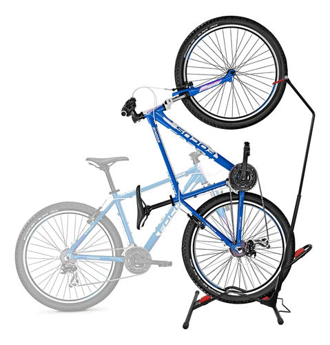 Soporte Estacionamiento Bicicleta Vertical-horizontal - Zuba Negro