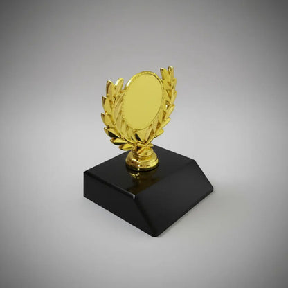 Copa Mini Laureles Trofeo Pequeño Decorativo Reconocimiento Dorado
