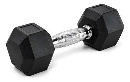 Mancuerna Hexagonal Fija De 2.5 Kg - Pesa Pesas Color Negro Negro