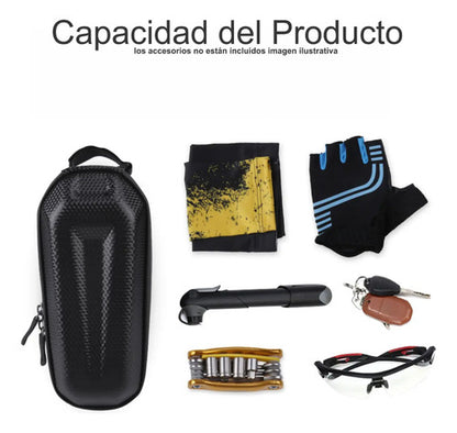 Bolso Rigido Bicicleta Impermeable Para Cuadro - Inbike Negro
