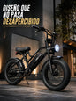 Bicicleta Eléctrica Killer Rodado 20 Fat Bike Luz Señaleros Negro L