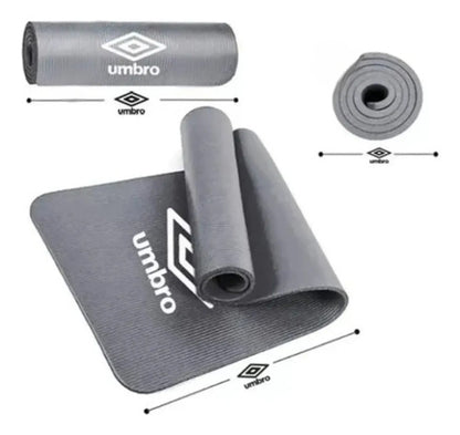Yoga Mat Umbro Alfombra Pilates Colchoneta Gimnasia Varios Colore Gris