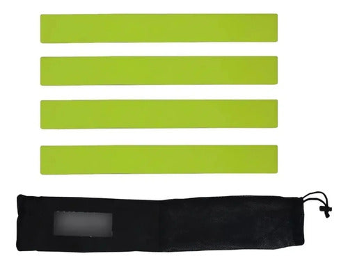 Flejes Marcadores Planos Silicona Entrenamiento Set 10 Verde
