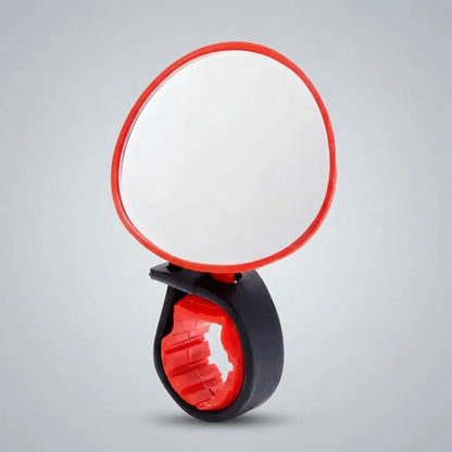 Espejo Para Bicicleta Ciclismo Se Inserta Al Puño Manubrio Rojo/negro