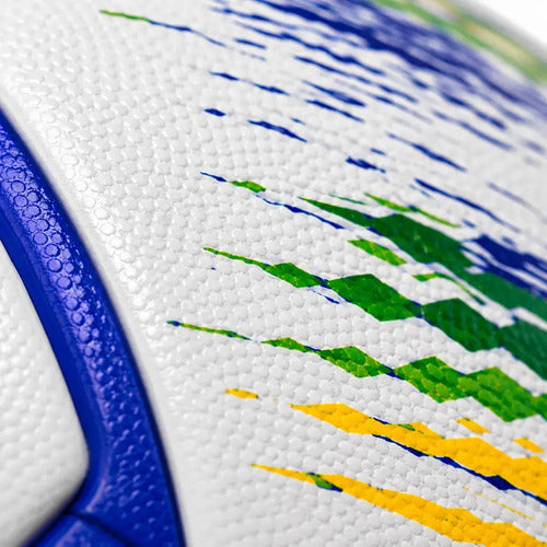 Pelota Fútbol Kx Strike Thermosellada Oficial N°5 Mmsports Blanco/azul/amarillo