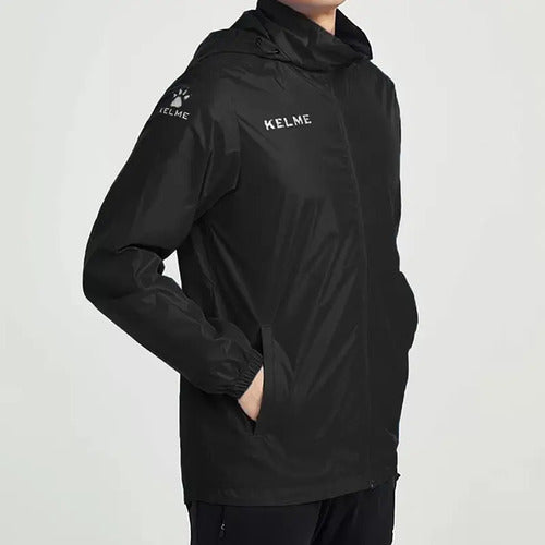 Campera De Lluvia Deportiva Kelme C/capucha Y Cierres M&m