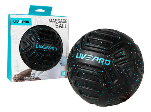 Pelota De Masaje Livepro 12,5 Cm Negro