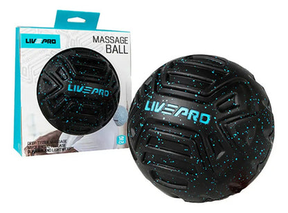 Pelota De Masaje Livepro 12,5 Cm Negro