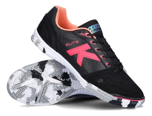 Calzado Futsal Kelme Elite Pro Adulto Mmsports Negro Y Rosa 37
