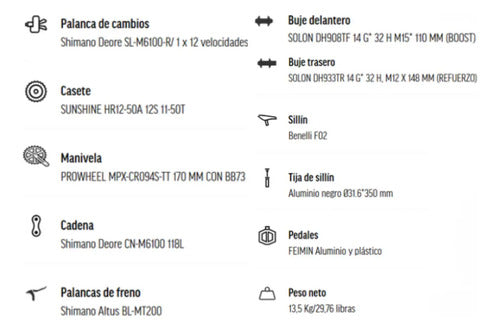 Bicicleta Benelli M23 1.0 Pro Al 29
