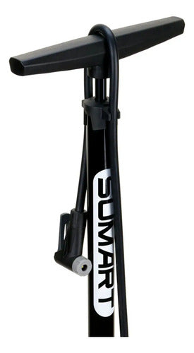 Inflador De Pie Inteligente Para Bicicleta Sumart Negro