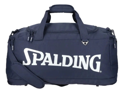 Bolso Deportivo Mediano Gimnasio 30 Lts Spalding Color Azul Liso