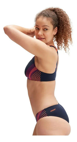 Malla Bikini Natacion Speedo Placement Rcbk 2 Piezas