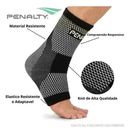Tobillera Elastica Penalty Par Mmsports Negro