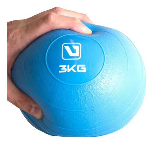Pelota Blanda Medicinal Rehabilitación En Pvc Arena 3kg Azul
