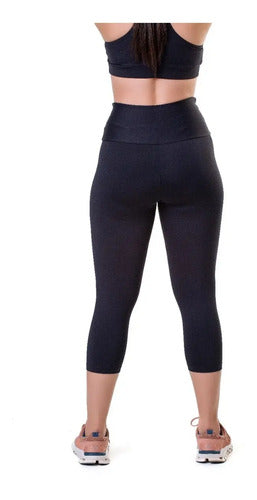 Calza Suplex 3/4 Elite Brasil Con Filtro Uv +50 Faja Alta