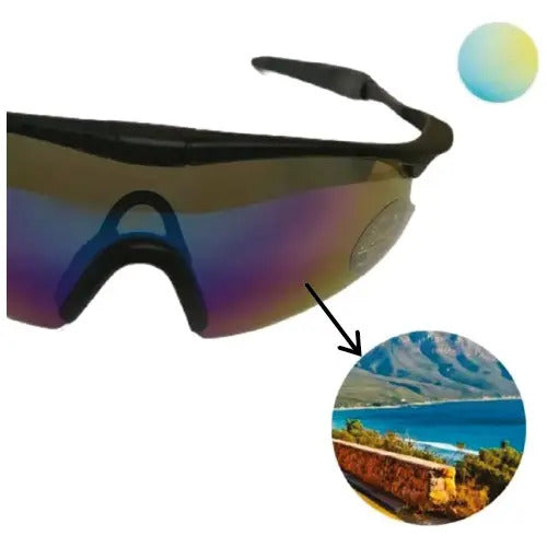 Lentes Bicicleta Ciclismo Negro Cristal Colorfull Zuba Colorfull Negro