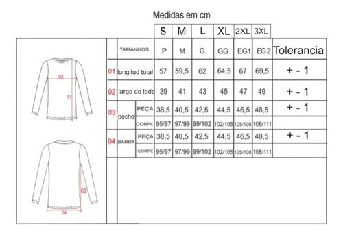 Remera M/l Protect Uv Adulto - Elite