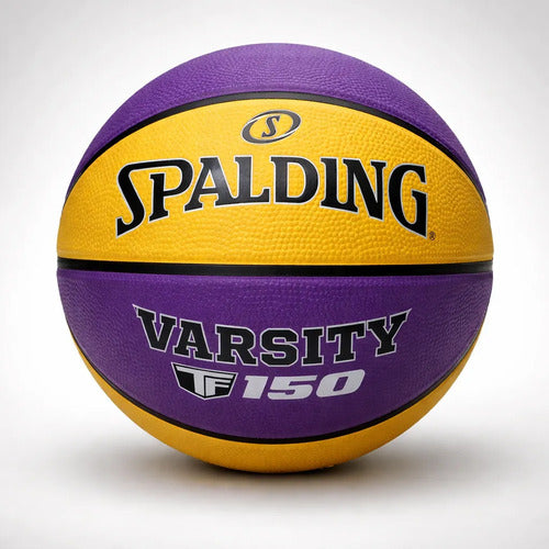 Pelota Básquet Spalding Varsity Violeta/ama N°7 Mmsports Amarillo