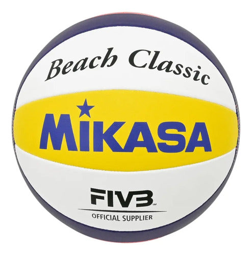 Pelota Beach Volleyball Classic Fivb Mikasa Supplier Azul/bl Azul/blanco/amarillo