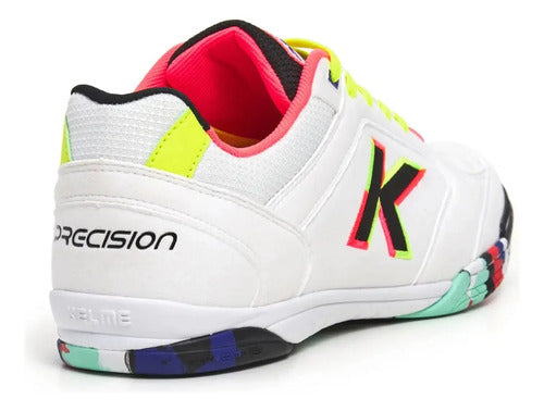 Calzado Kelme Precision Futsal White Black Mmsports