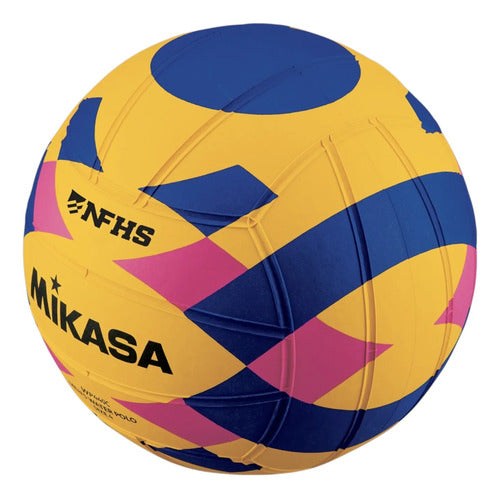 Pelota Waterpolo Mikasa Oficial Alto Agarre N5 Amarillo/azul