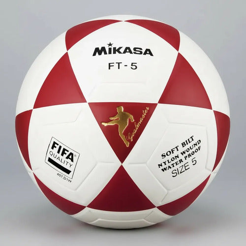 Pelota Beach Futbol Ft5  Termosellada Fifa Mikasa A/b/r Rojo
