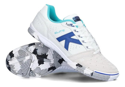 Calzado Futsal Kelme Elite Pro Adulto Mmsports Celeste Y Blanco 44