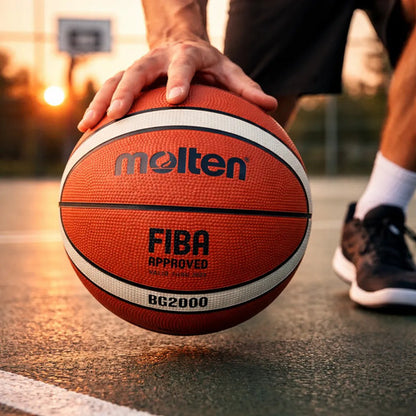Pelota De Basketball Molten Bg 2000 Número 5 Naranja Oscuro