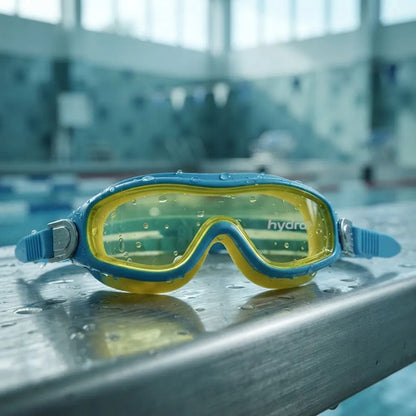 Lente De Natación Mask 21 Junior Anti Fog Y Uv Hydro Amarillo