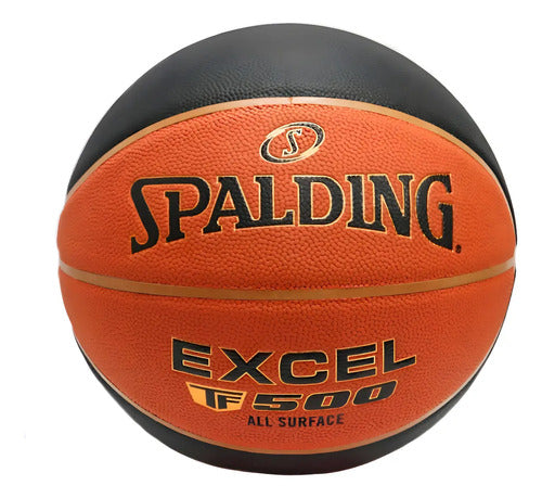 Pelota Basketball Spalding Tf500 N°7 Cuero Color Naranja Naranja