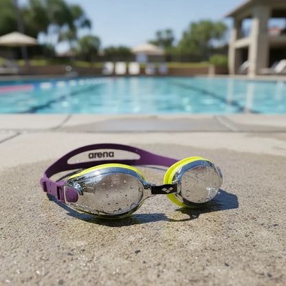 Lentes Para Natación Zoom X-fit Uv Arena Amarillo
