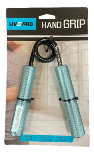 Hand Grip Ejercitador De Mano Y Antebrazo 140lb - Livepro Color Azul