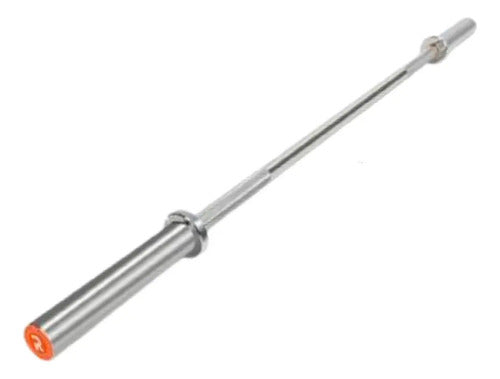 Barra Olímpica 20 Kg Profesional 4 Rodamientos 2.2 Mts Plateado