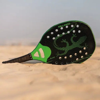 Paleta Beach Tennis Playa Fibra De Carbono 3k Kallango® Negro