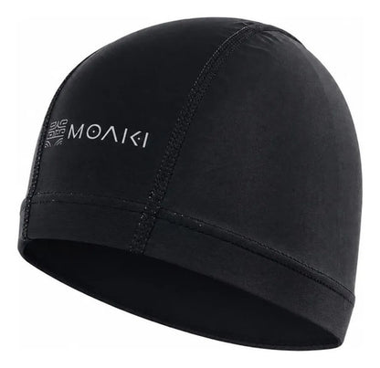 Gorra De Natación Polyester Moaki Mahana Tela Negro Negro Lisa Unico