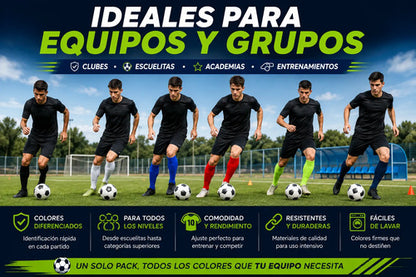 Pack X10 Pares Medias Fútbol Sin Pie Colores Surtidos Surtido Unico