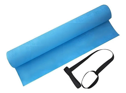 Mat Yoga Drb Colchoneta Eva 4mm Pilates Fitness Tyttennis Color Celeste