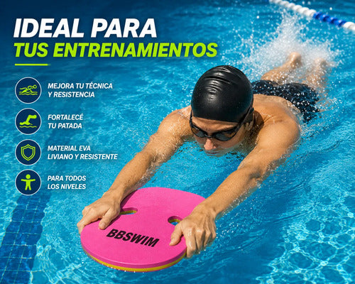 Tabla Natación Bbswim 45x28cm Entrenamiento Piscina Eva Surtido