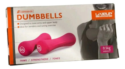 Set De 2 Mancuernas 5kg Recubiertas En Neopreno - Liveup