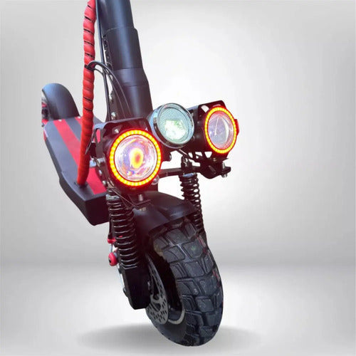 Monopatin Eléctrico 500w Plegable Dc22 K'nex Rojo