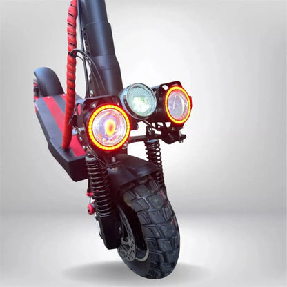 Monopatin Eléctrico 500w Plegable Dc22 K'nex Rojo