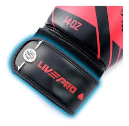 Guante De Boxeo 14oz Box Livepro 14oz Rojo