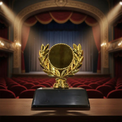 Copa Mini Laureles Trofeo Pequeño Decorativo Reconocimiento Dorado