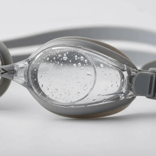 Lentes Natacion Hydro Unibody Racing Junior Antifog Uv Gris