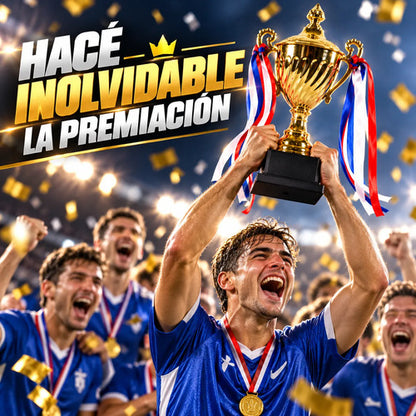 Copa Trofeo Campeón 36 Cm Dorada Con Asas Para Premiación Dorado